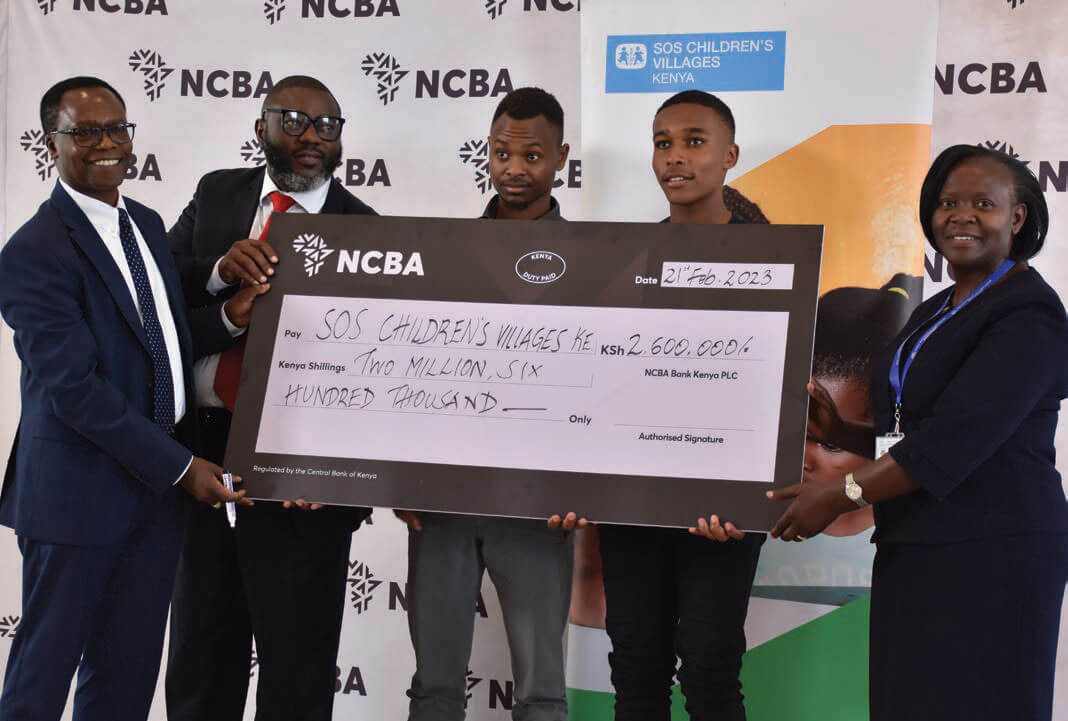 NCBA Bank Donates 2.6 Million Shillings to SOS Children's Villages Kenya